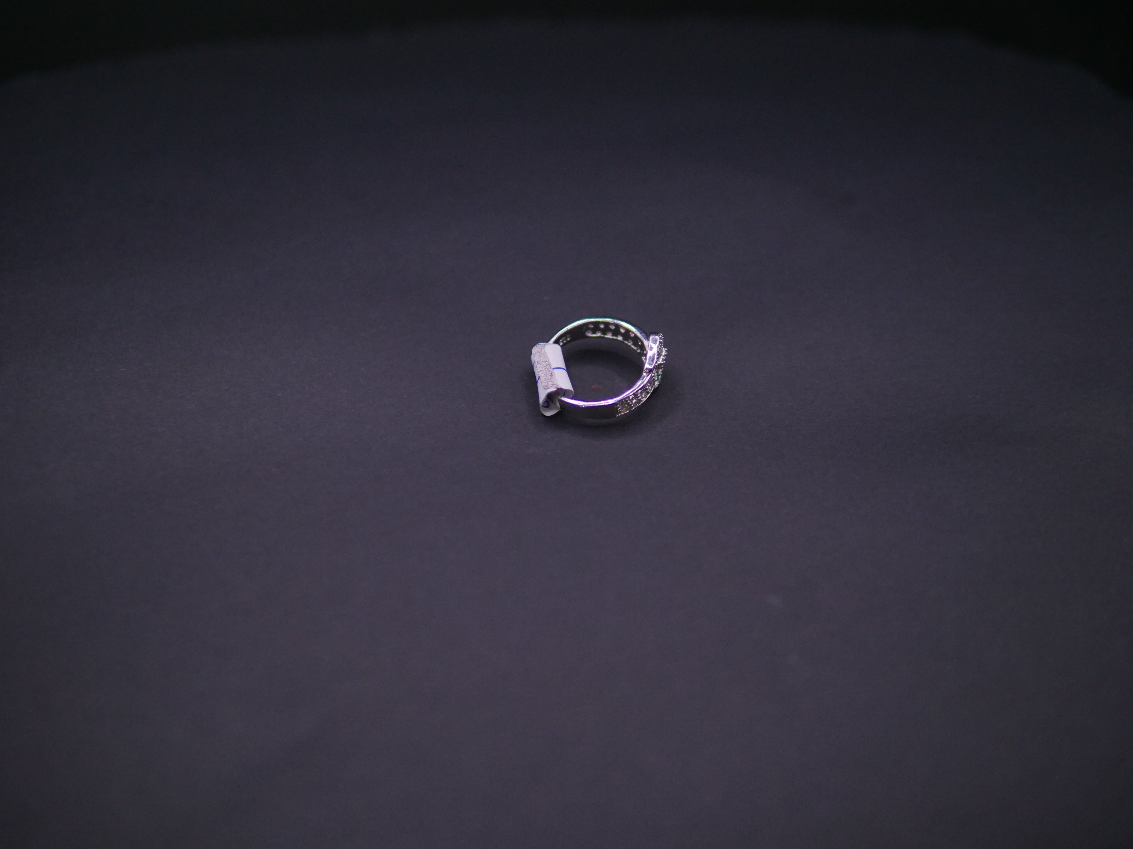 Graduated Round-Cut Diamond Band Ring In White Gold