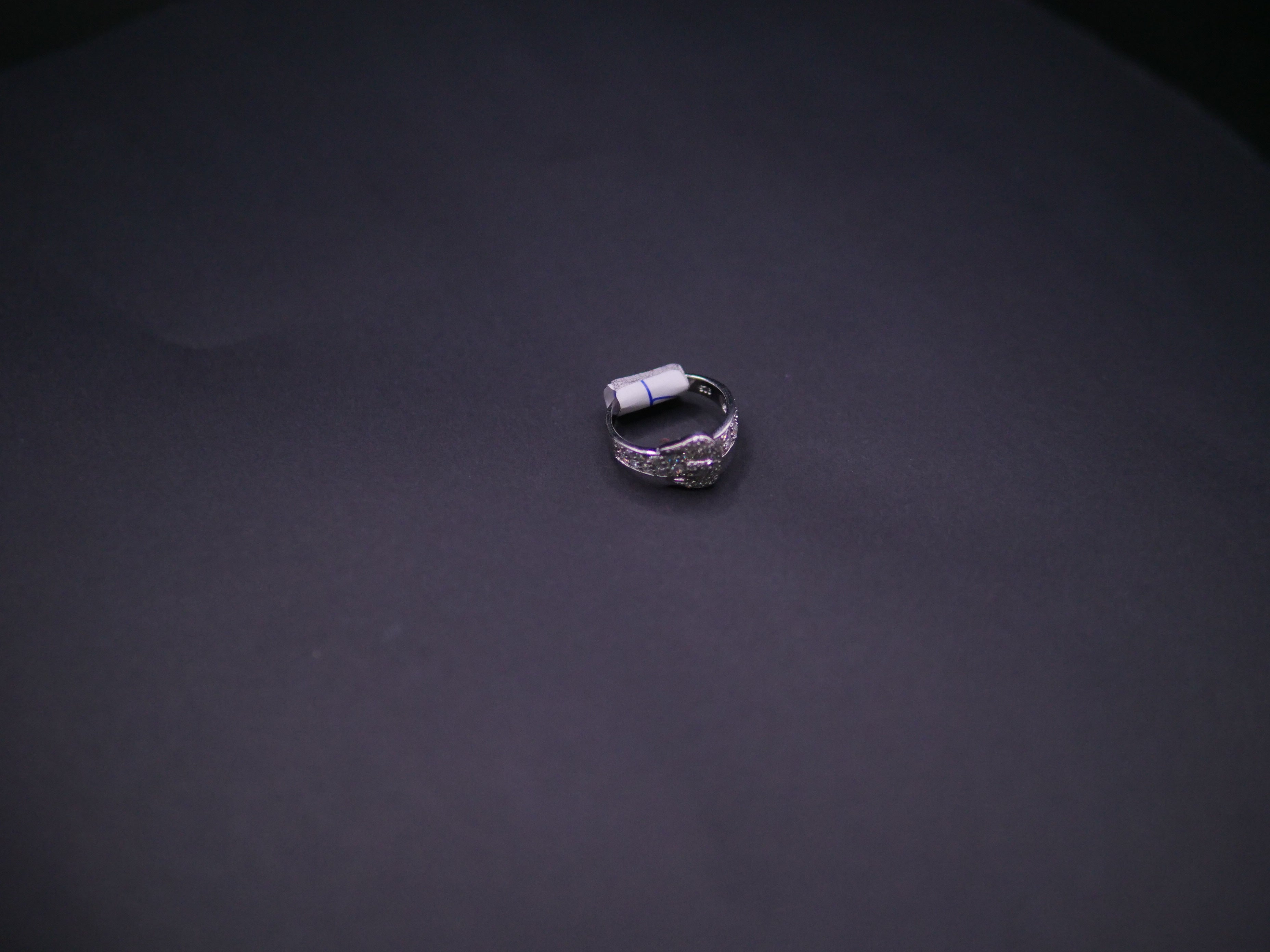 Graduated Round-Cut Diamond Band Ring In White Gold