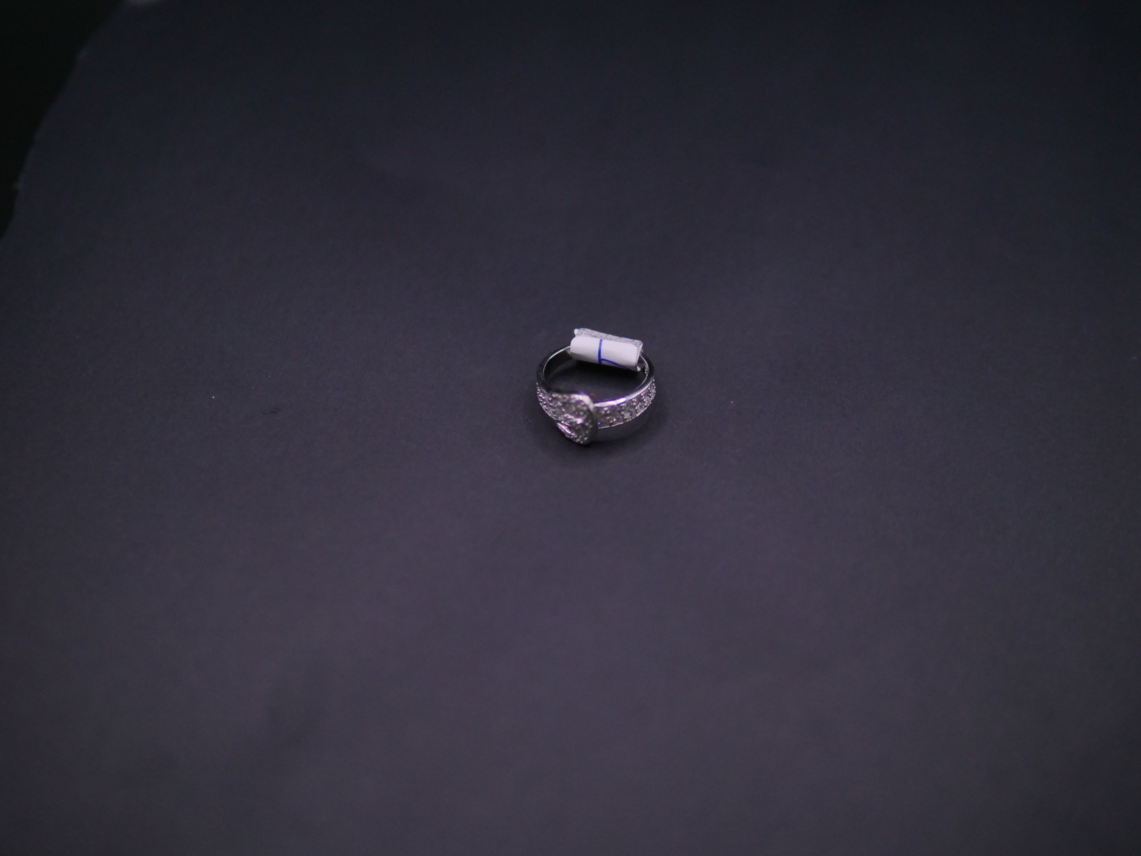 Graduated Round-Cut Diamond Band Ring In White Gold