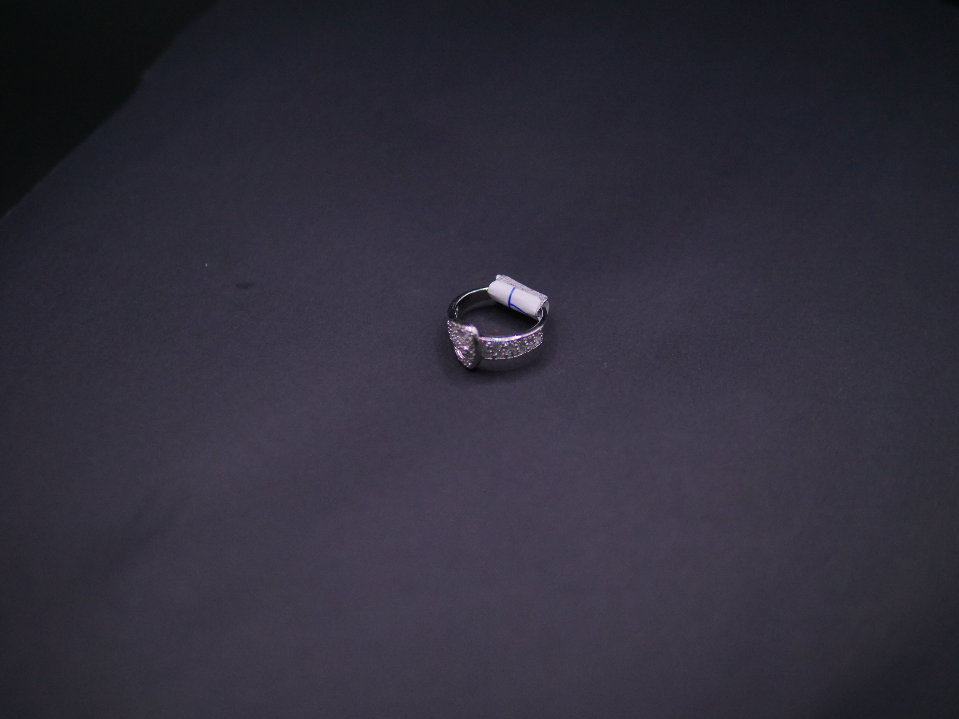 Graduated Round-Cut Diamond Band Ring In White Gold