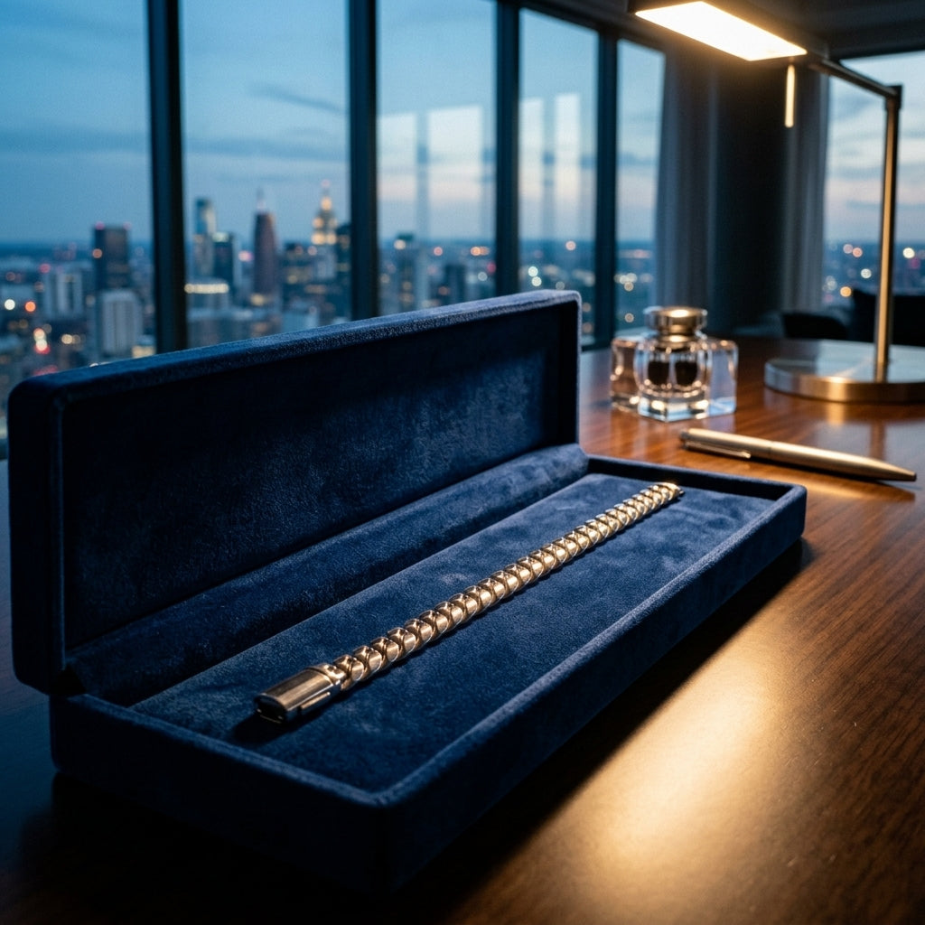 The Signature Polished Cuban Link Bracelet — Solid Paradigm Edition