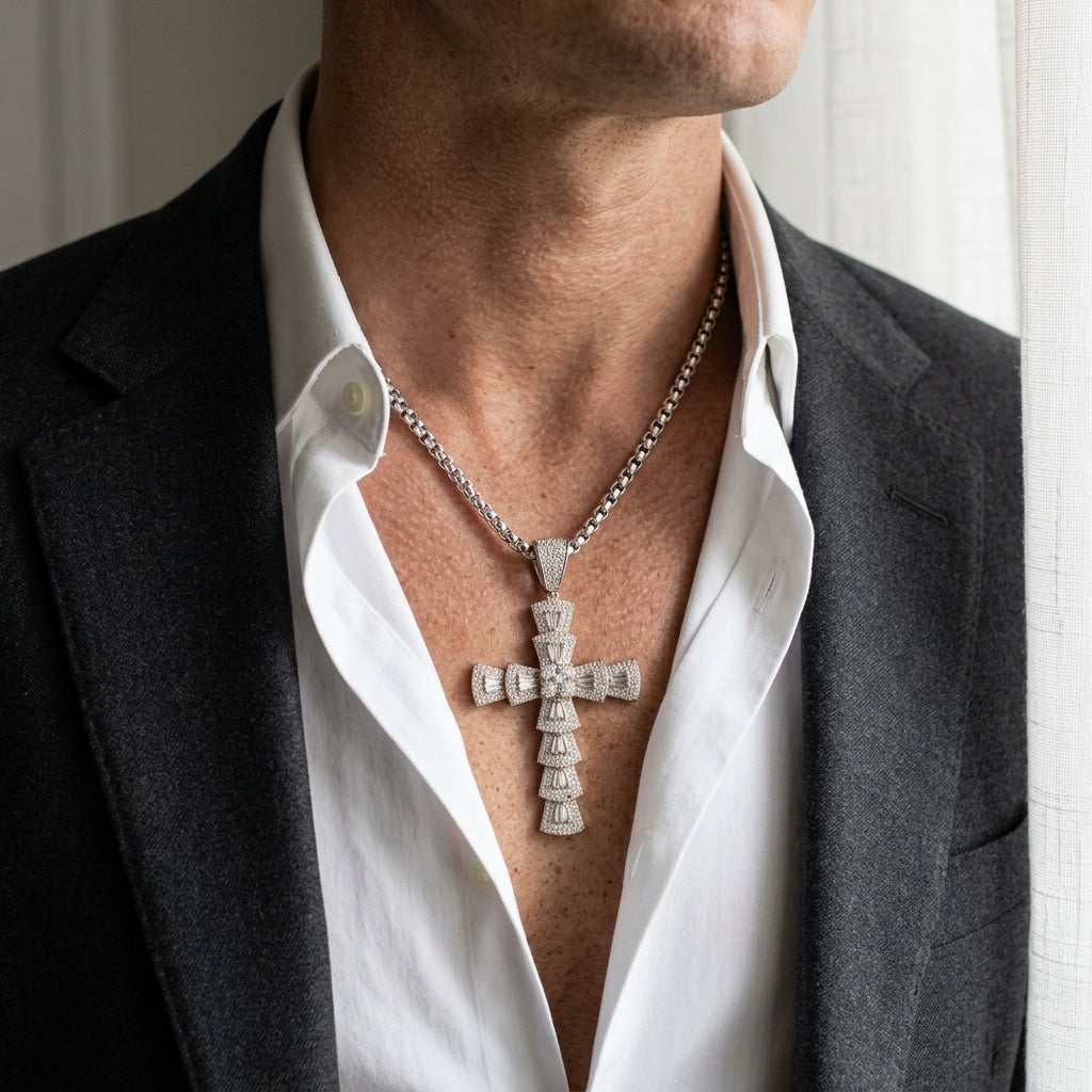 The Aurelius Radiant Cross Pendant