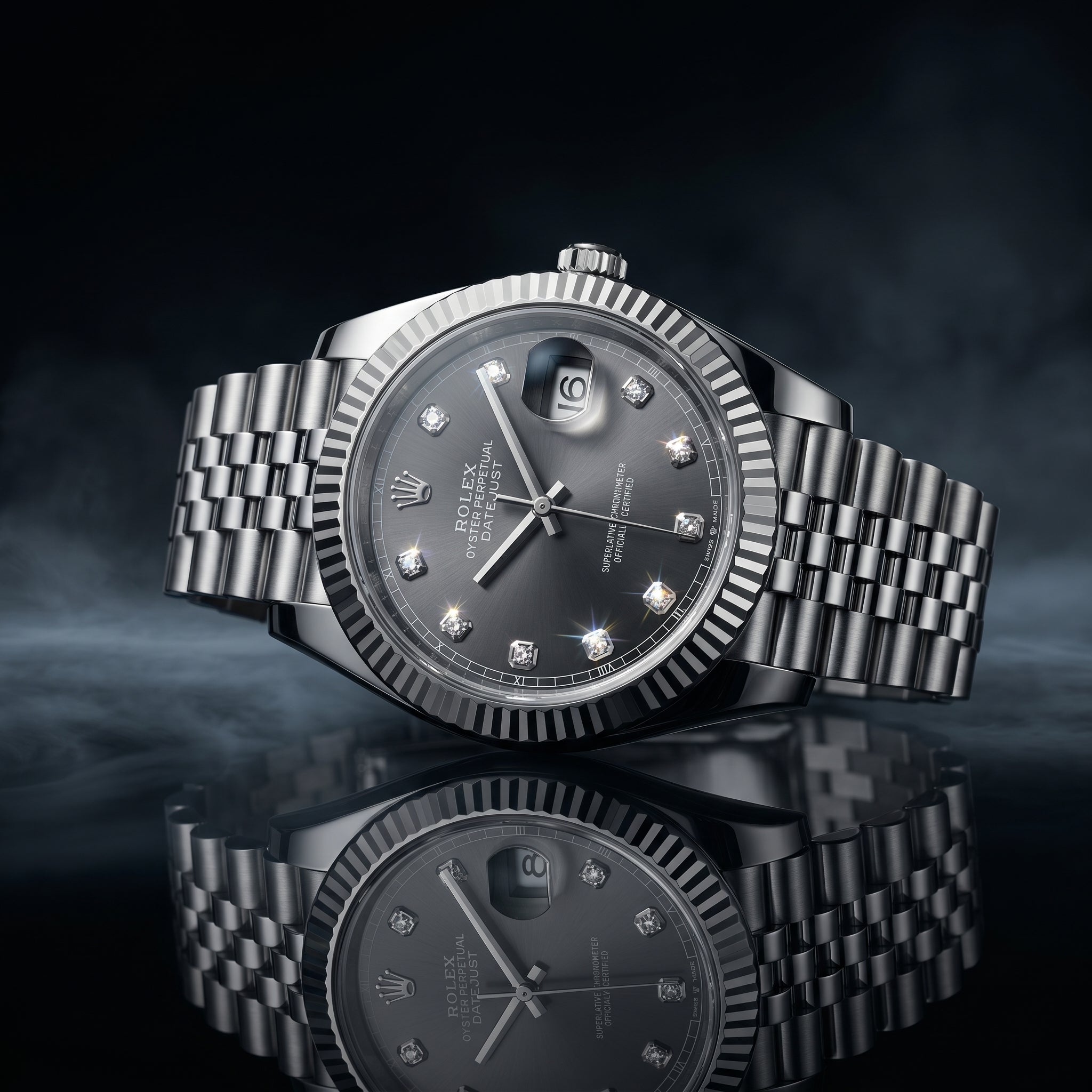 The Datejust Slate Diamond Dial Timepiece