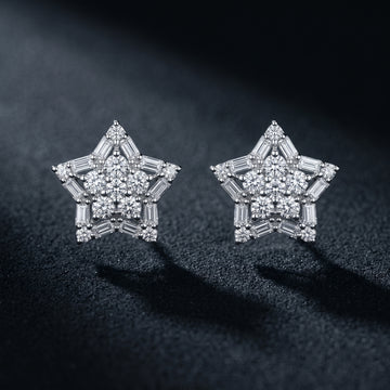 Stellara Radiance Star Stud Earrings