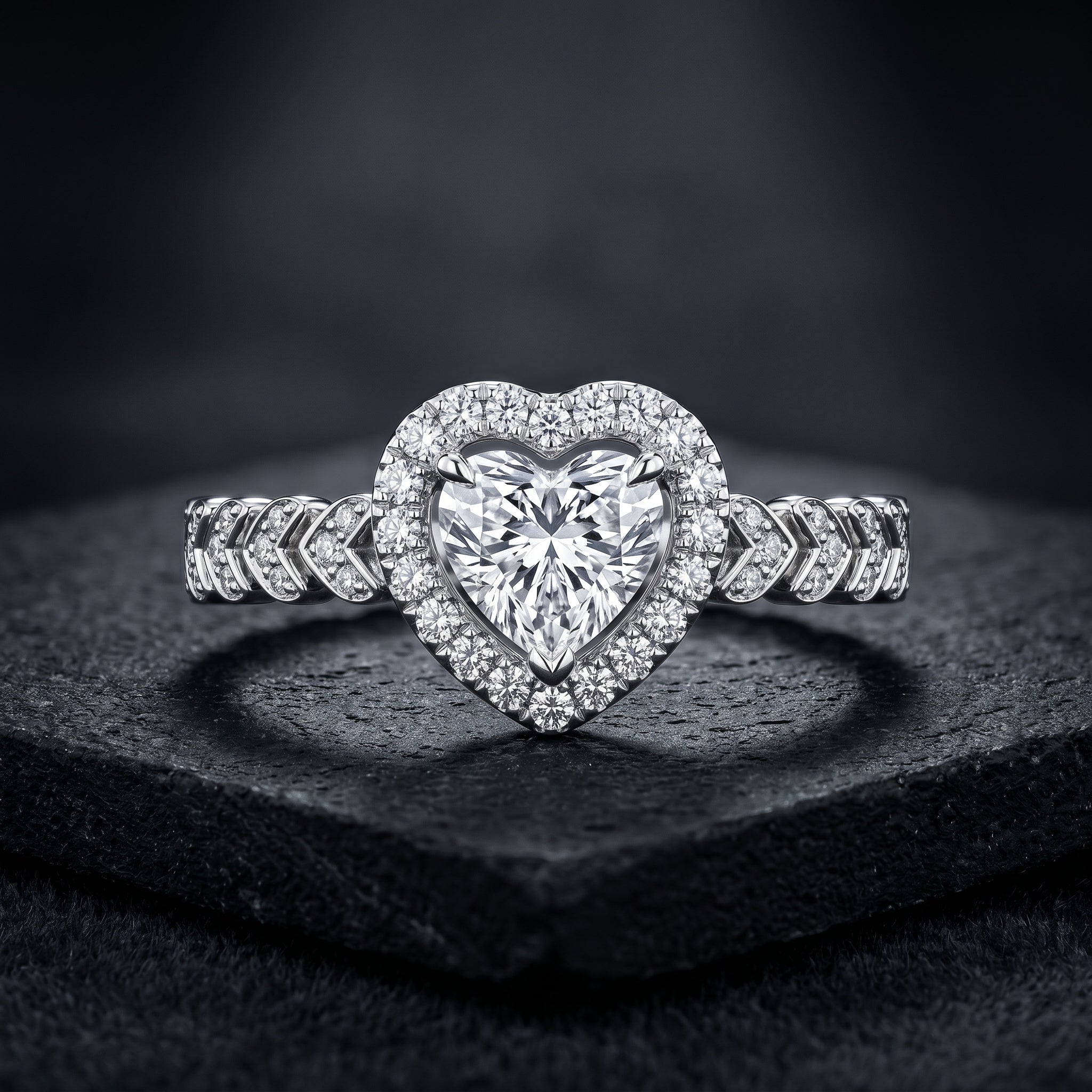 The Aurora Halo Signature Ring