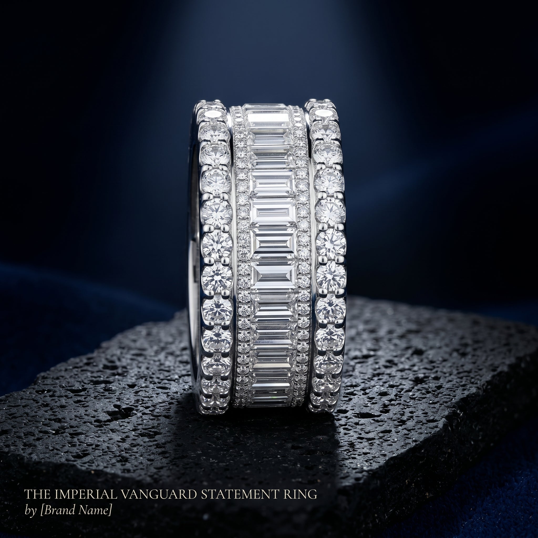 Imperial Vanguard Baguette Statement Ring