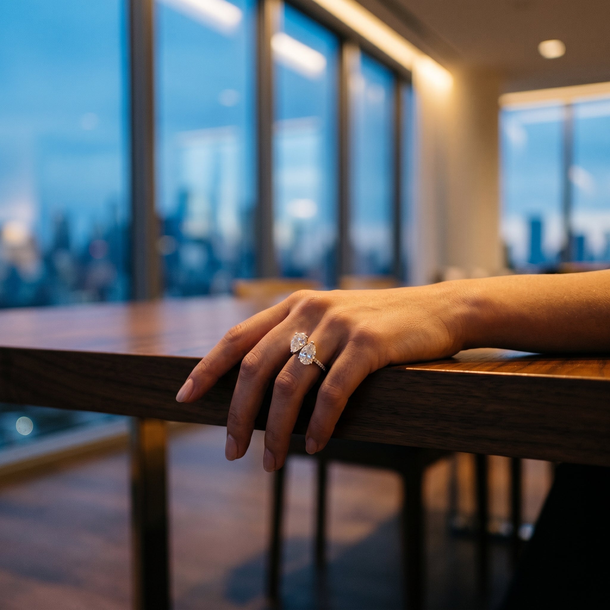 Élise Duet Pear Radiance Ring