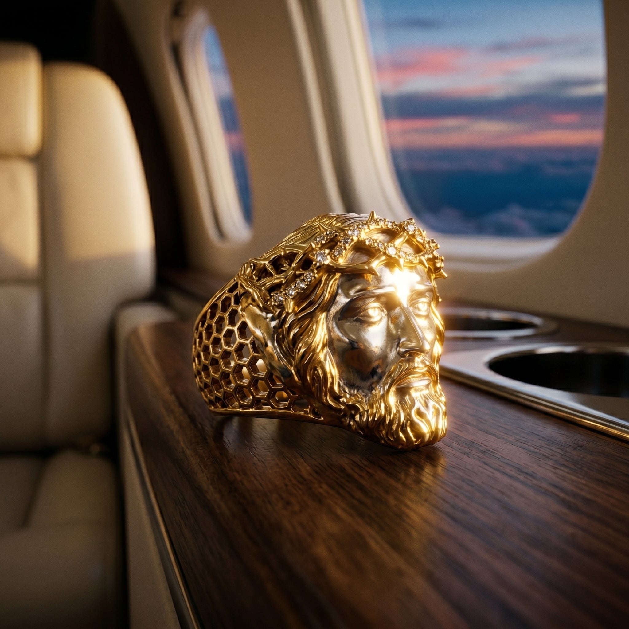 The Legacy Christ Sculpted Signet Ring