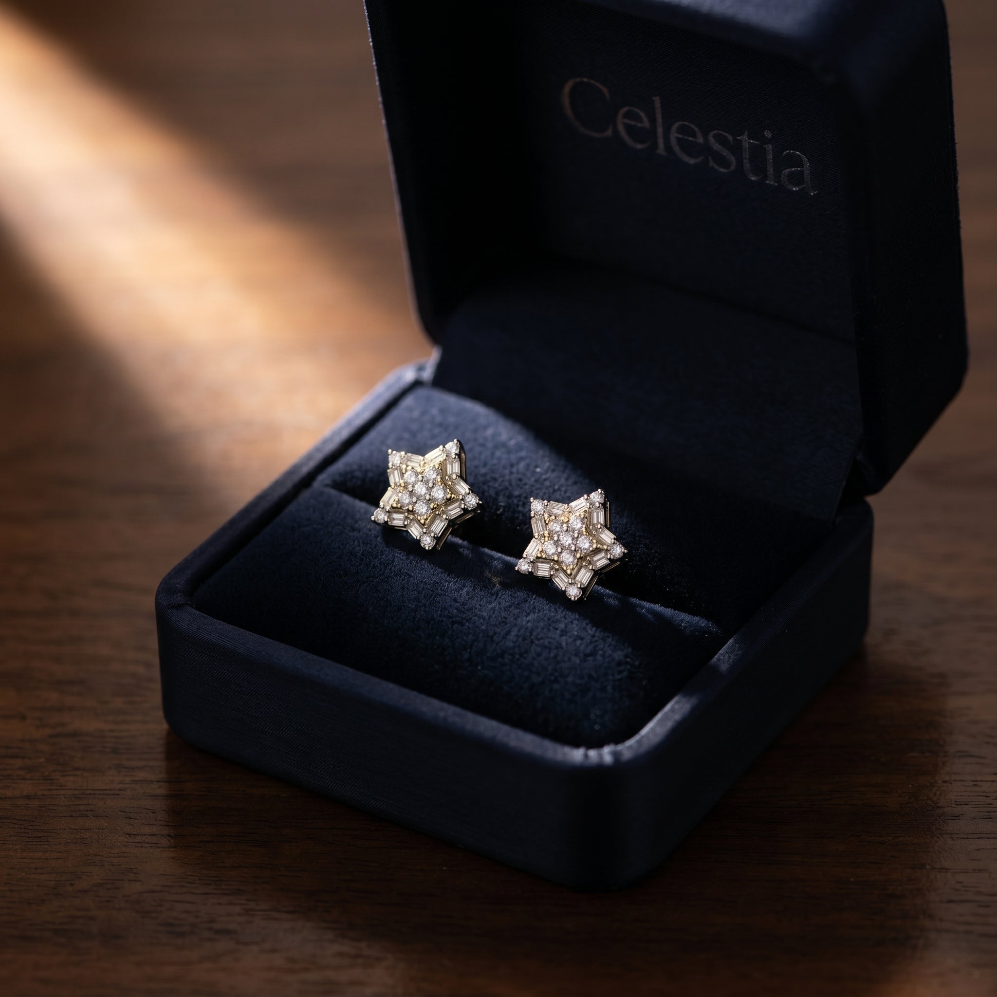 Celestia Starburst Stud Earrings