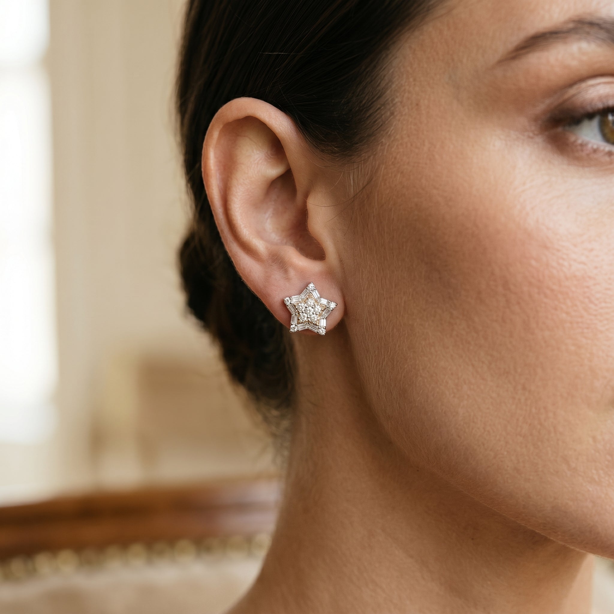 Celestia Starburst Stud Earrings