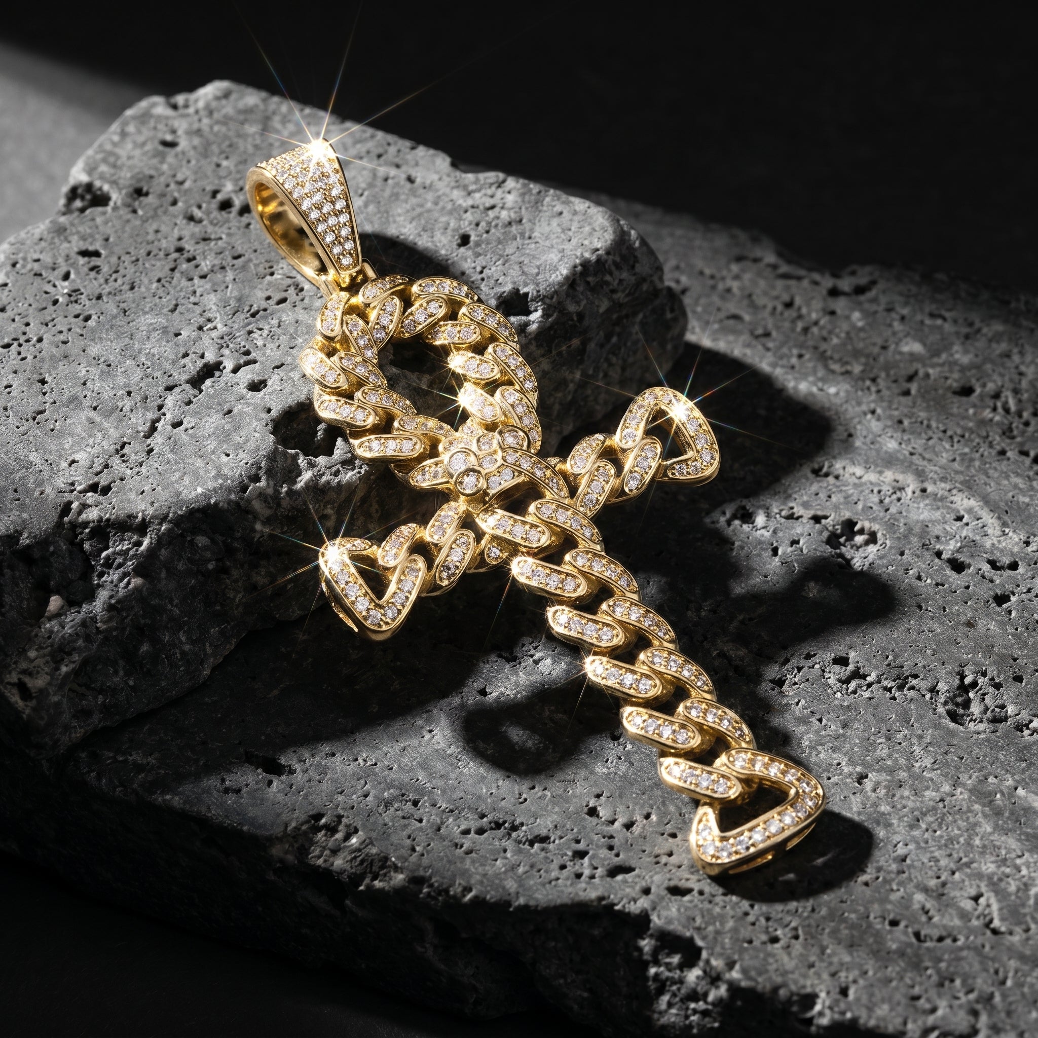 Sovereign Ice Ankh Pendant