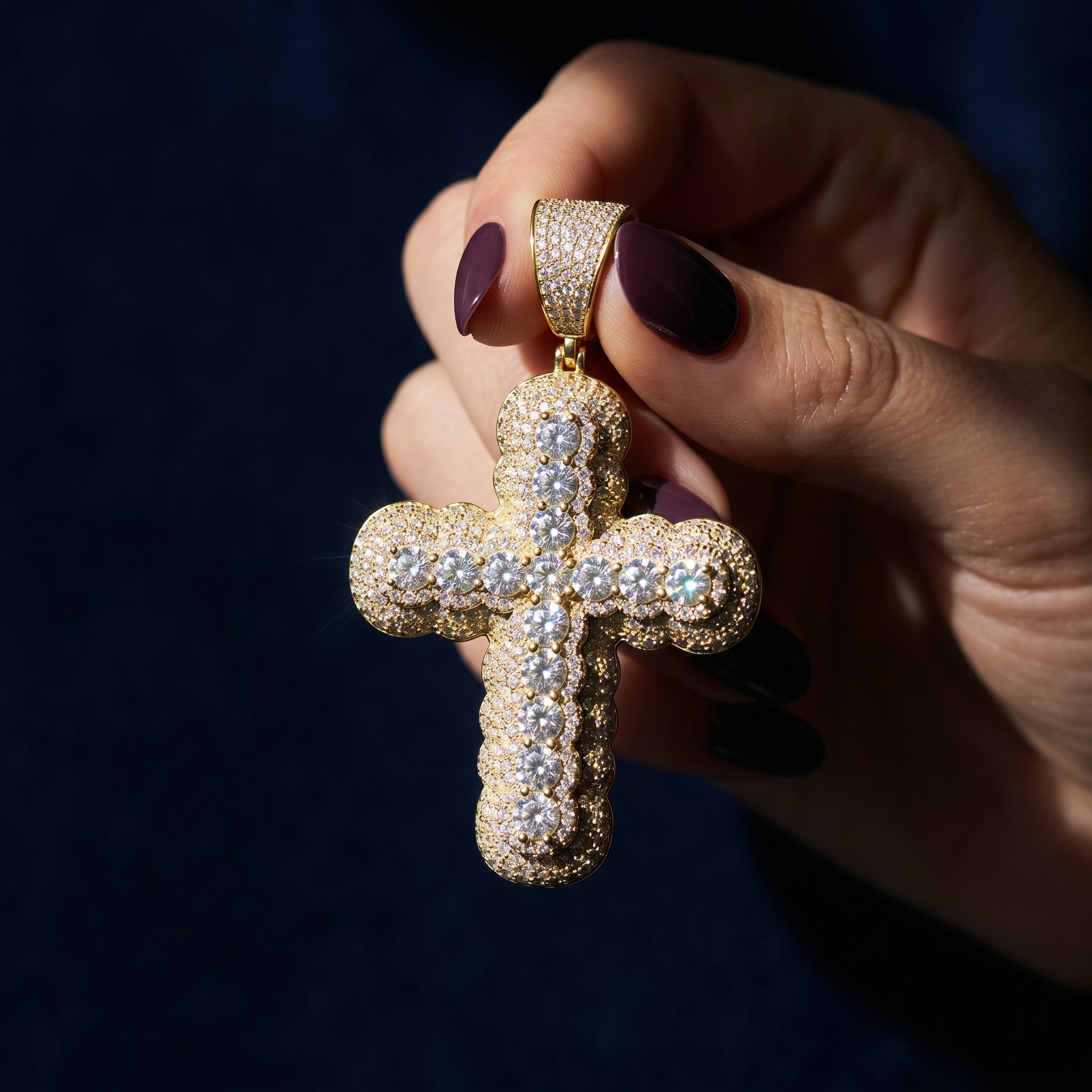 Imperial Radiance Cross Pendant