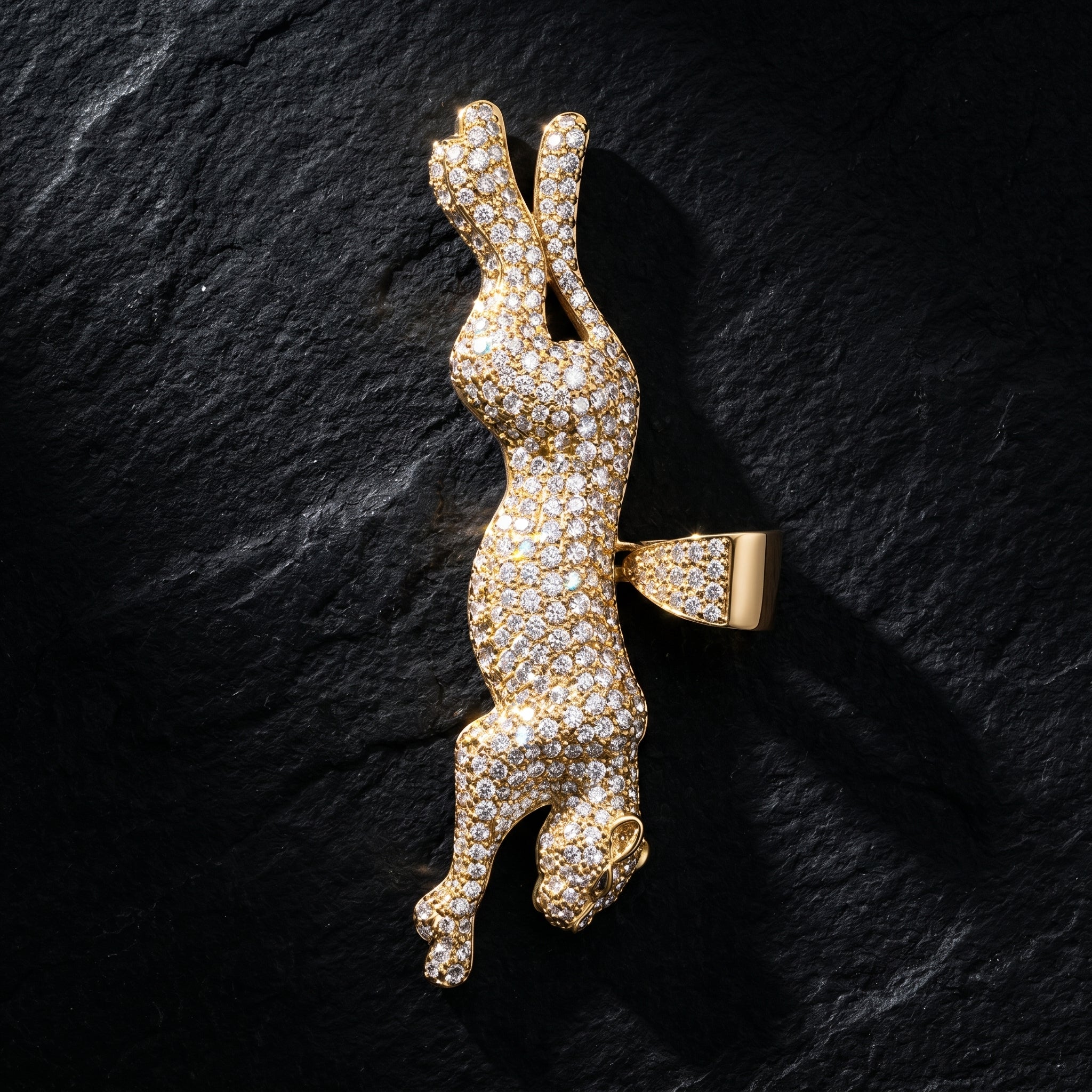 Elysian Muse Iced Silhouette Pendant