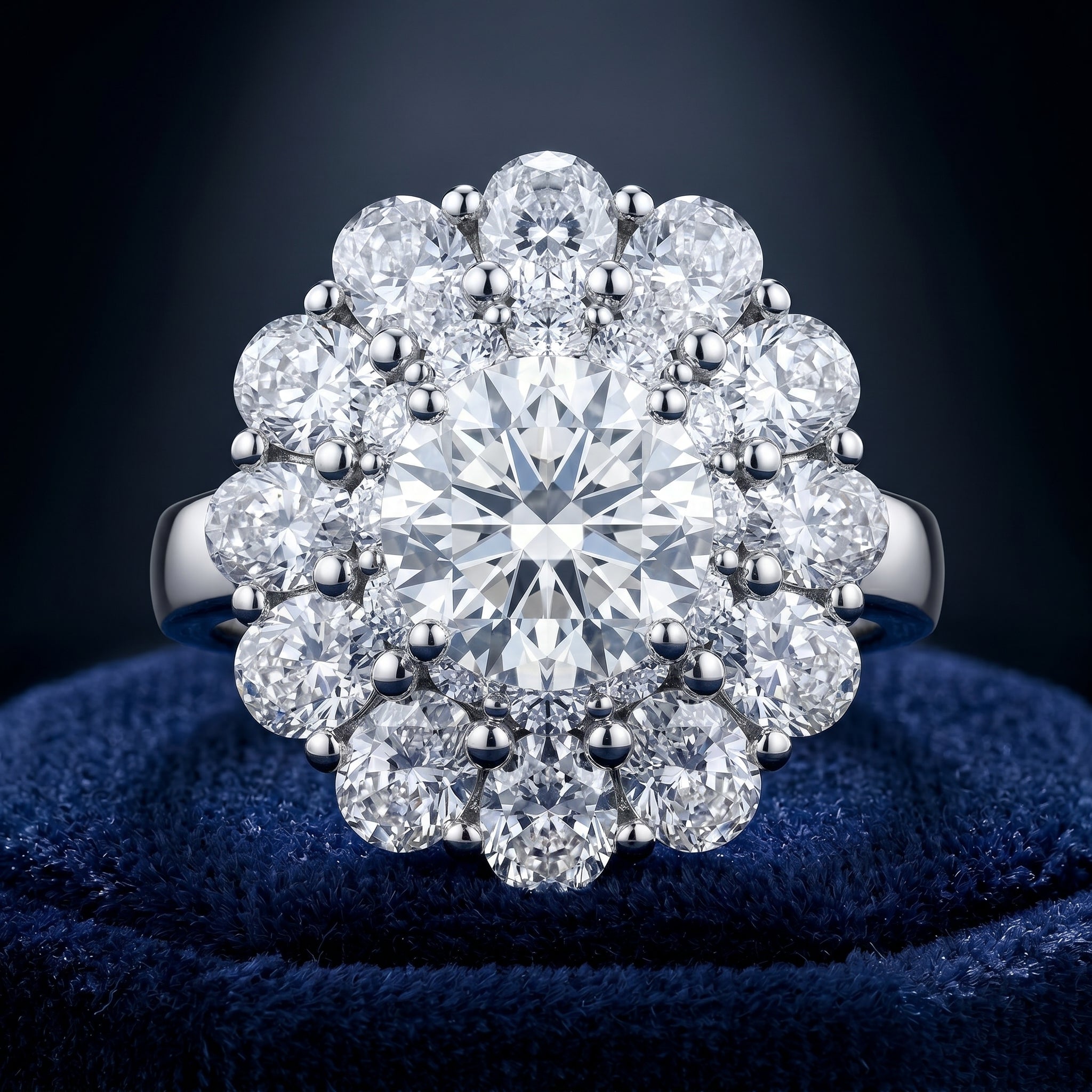 Valerienne Grand Halo Ring