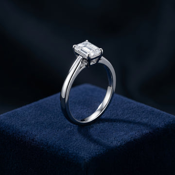 The Élan Emerald-Cut Solitaire Ring