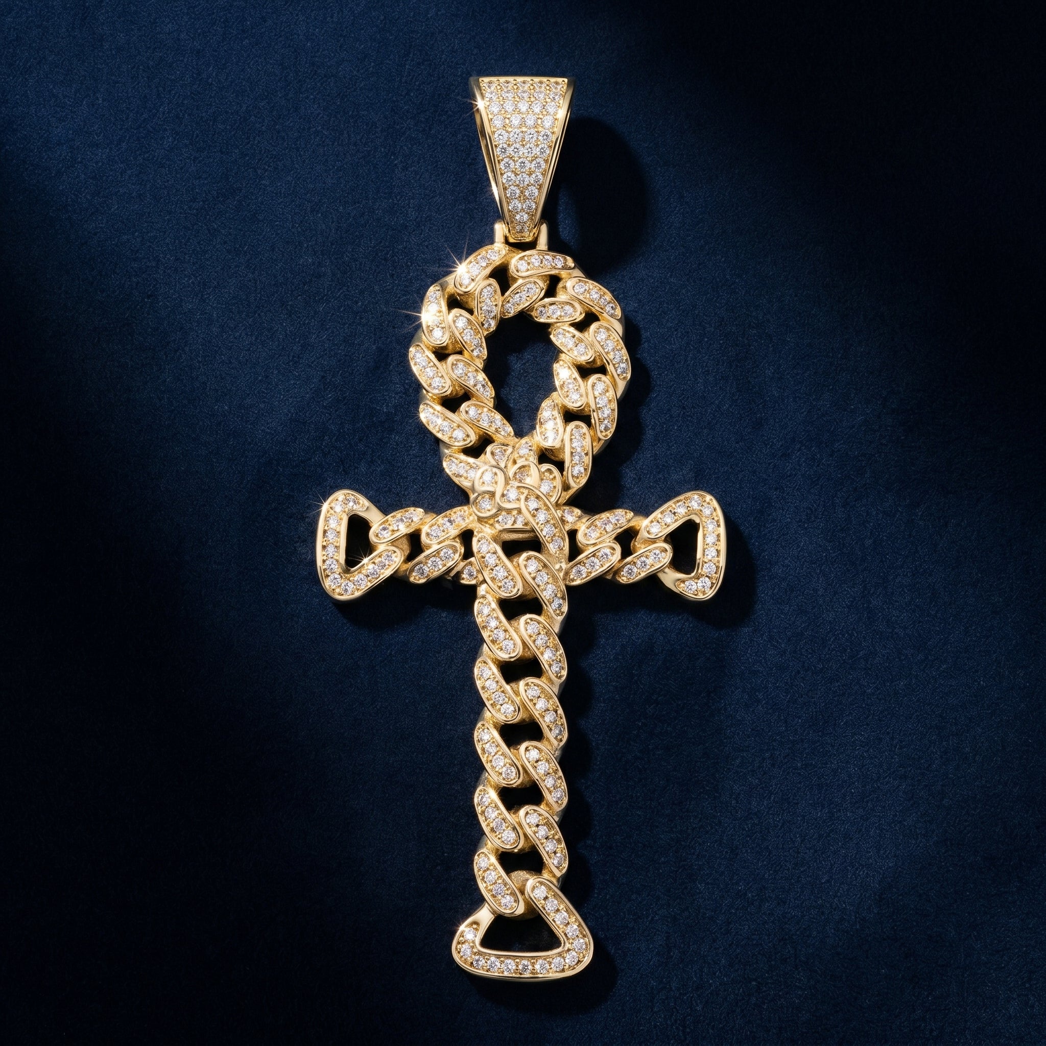 Sovereign Ice Ankh Pendant