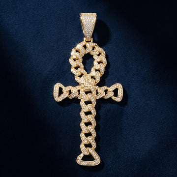 Sovereign Ice Ankh Pendant