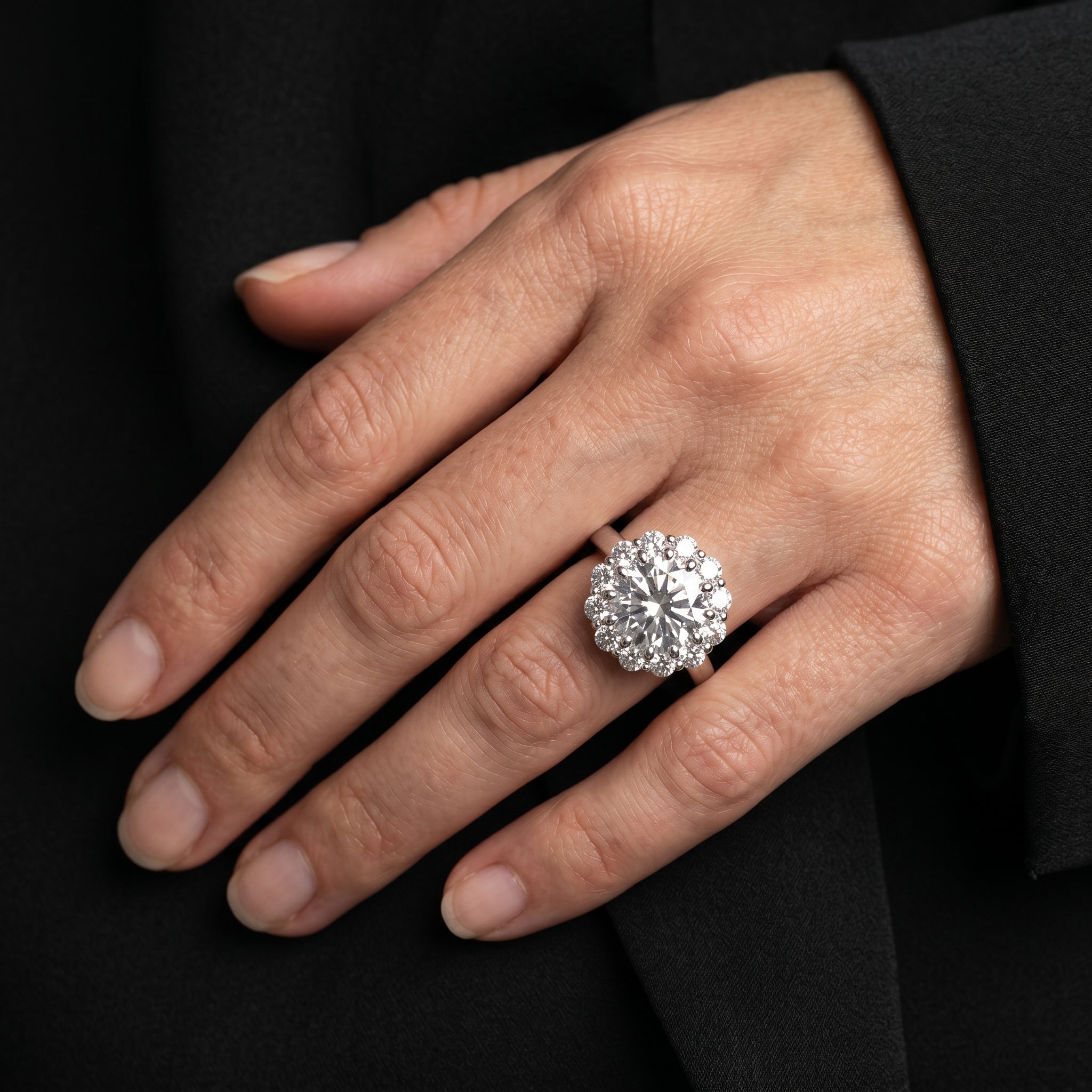 Valerienne Grand Halo Ring