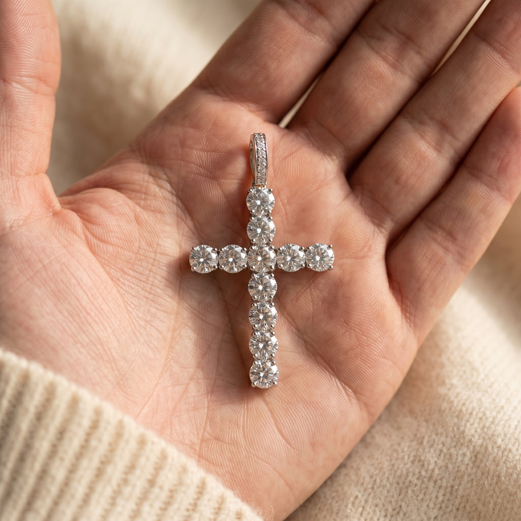 Radiant Sovereign Cross Pendant