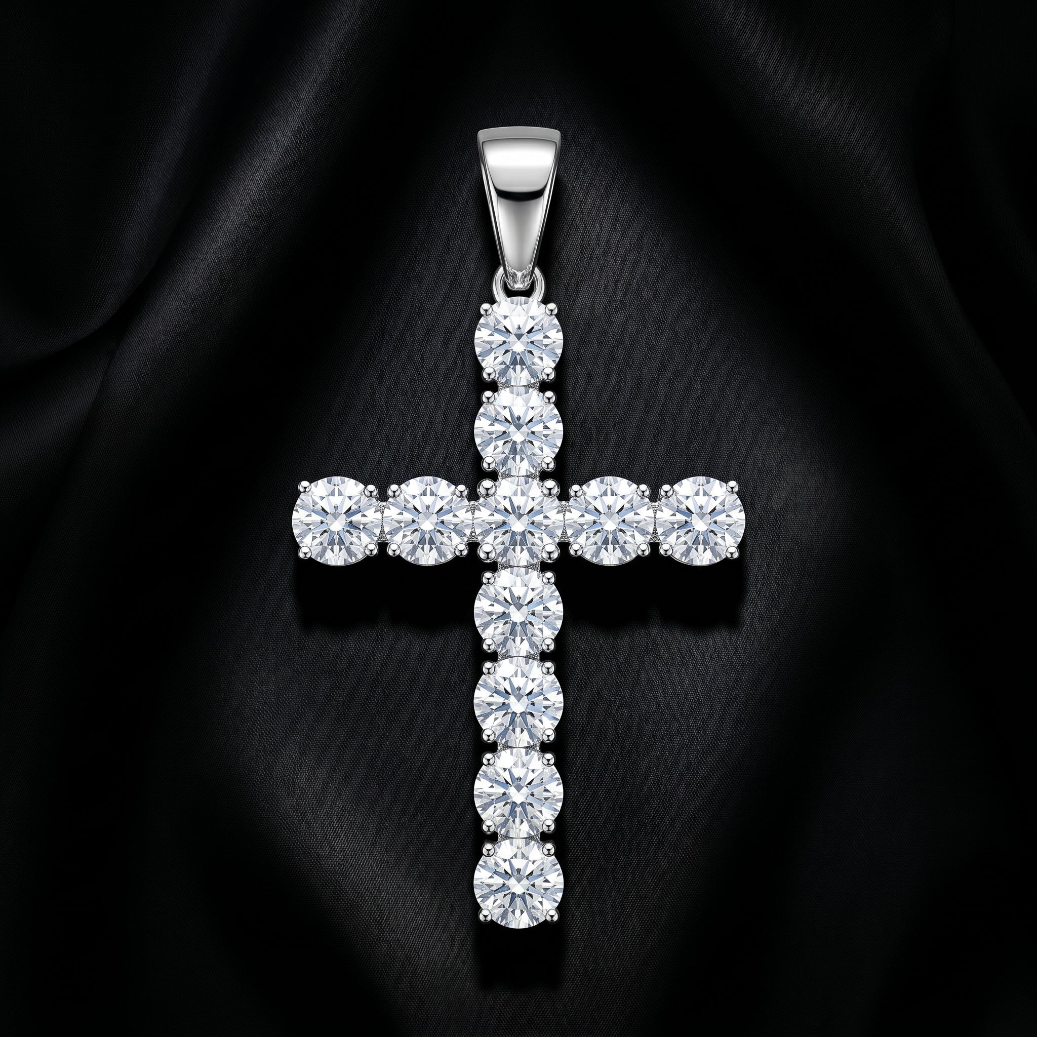 Radiant Sovereign Cross Pendant