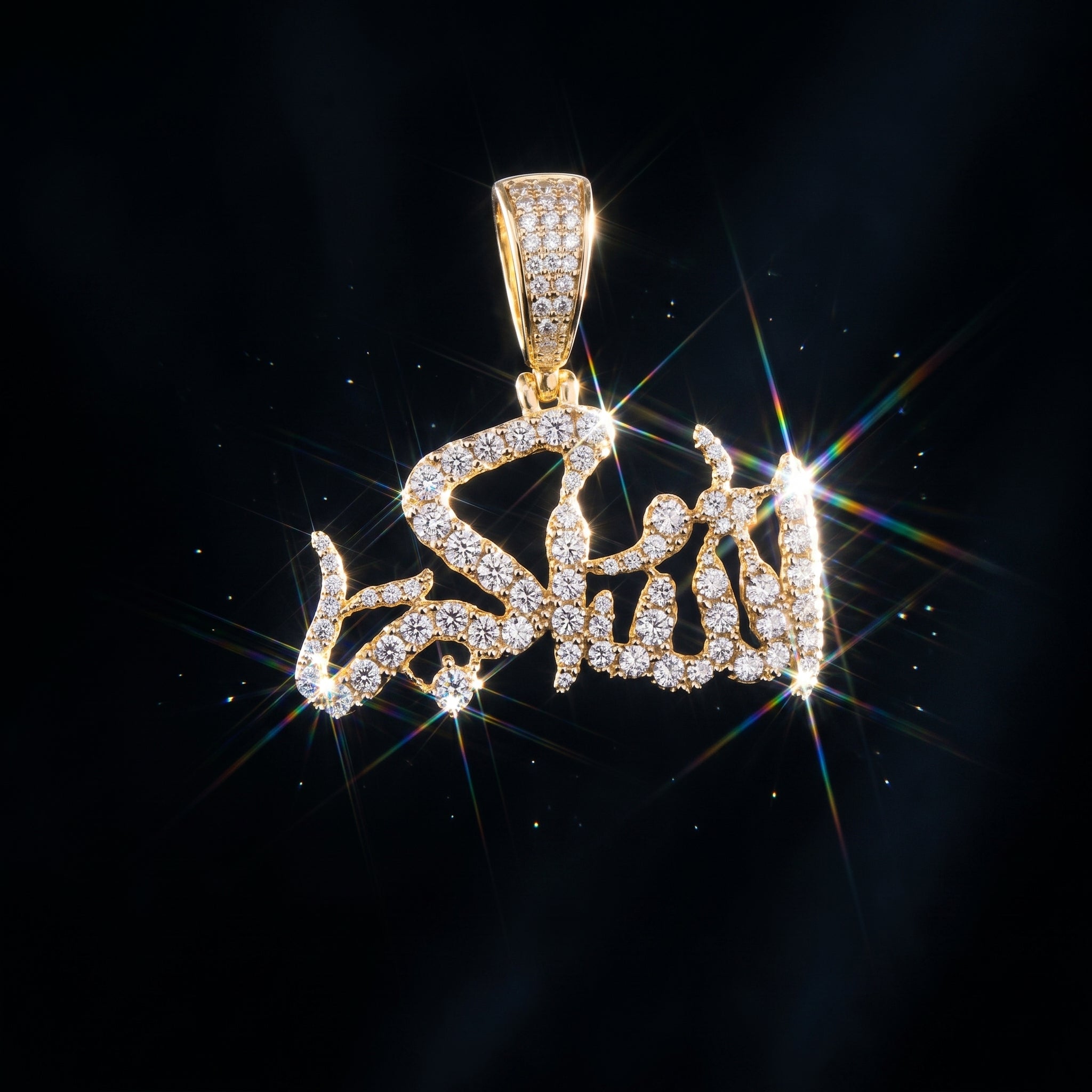 Signature Radiance Script Pendant