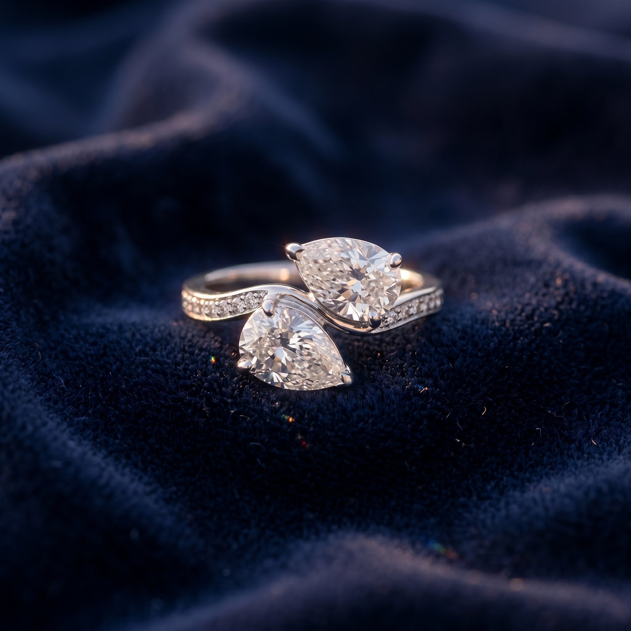 Élise Duet Pear Radiance Ring