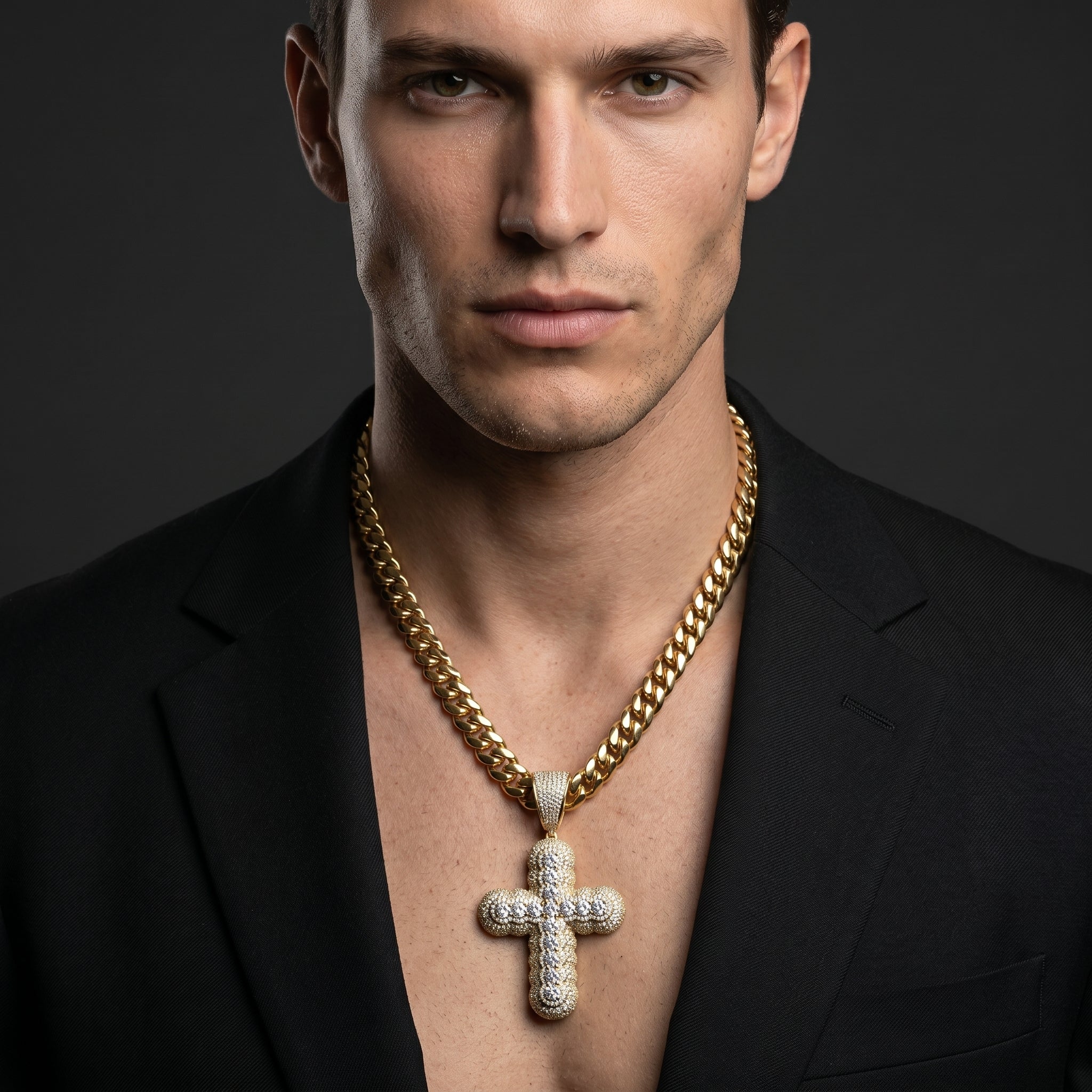 Imperial Radiance Cross Pendant
