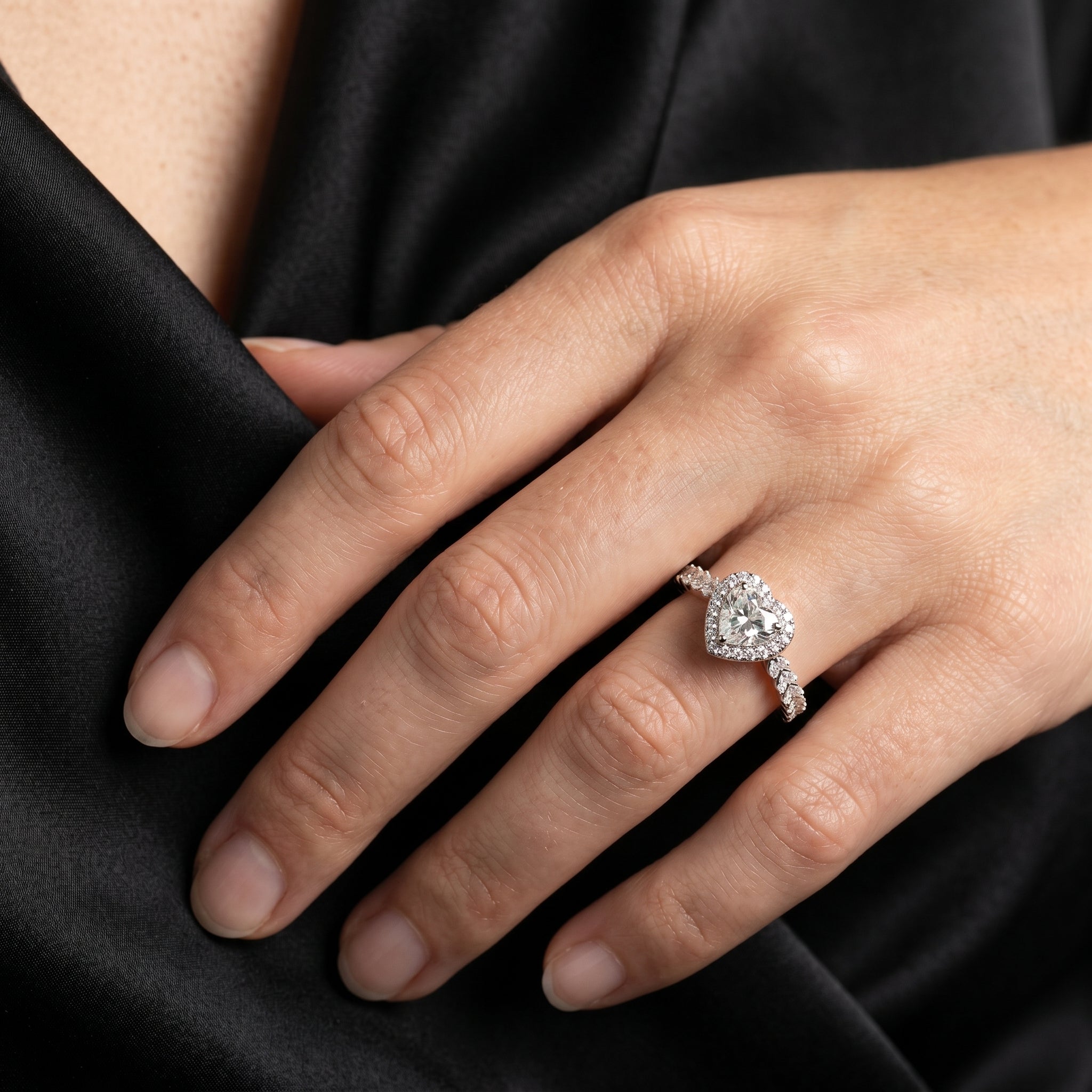 The Aurora Halo Signature Ring