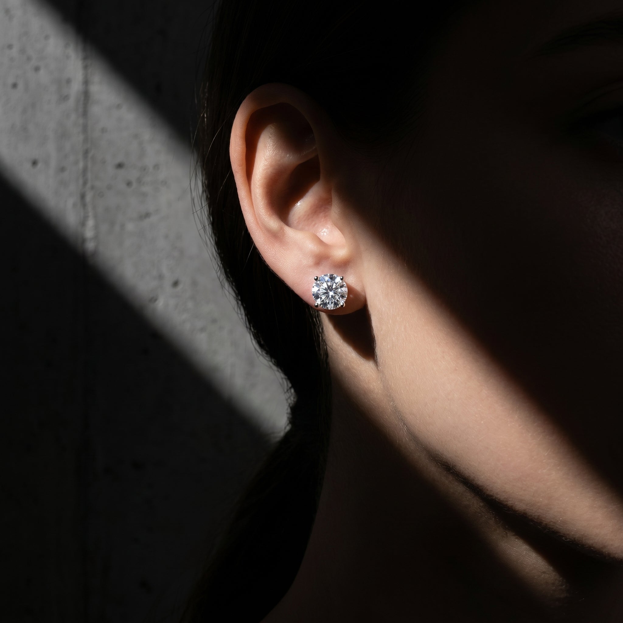 The Aurelia Crown Solitaire Studs
