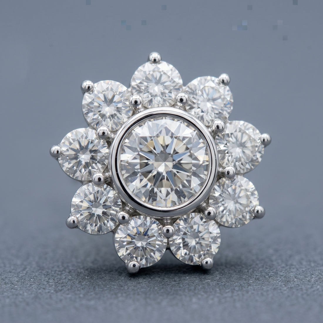 The Soleil Halo Bloom Stud Earrings