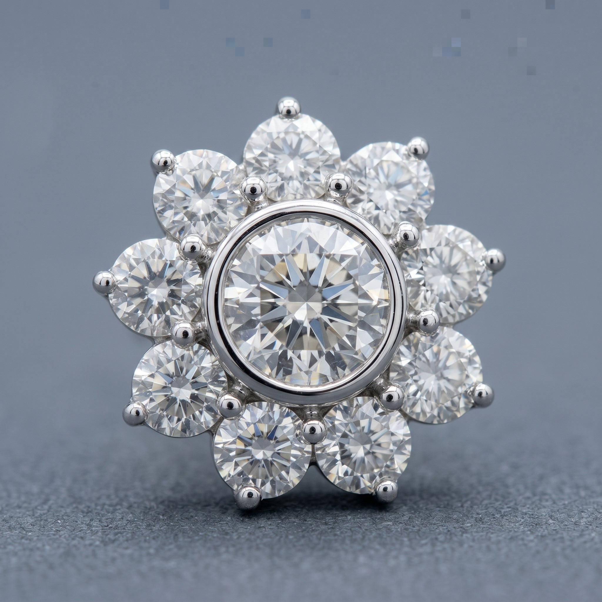 The Soleil Halo Bloom Stud Earrings