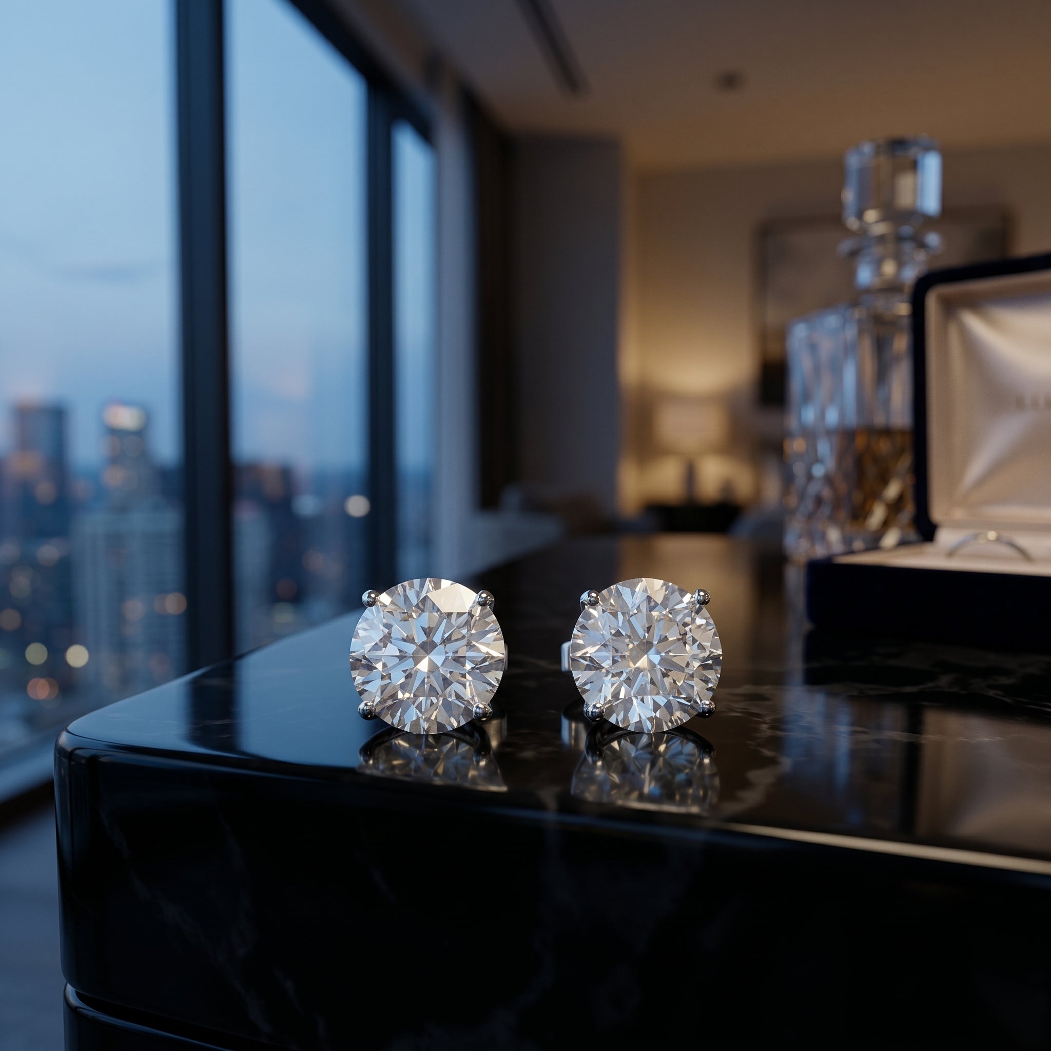 Monarch Radiance Round Stud Earrings