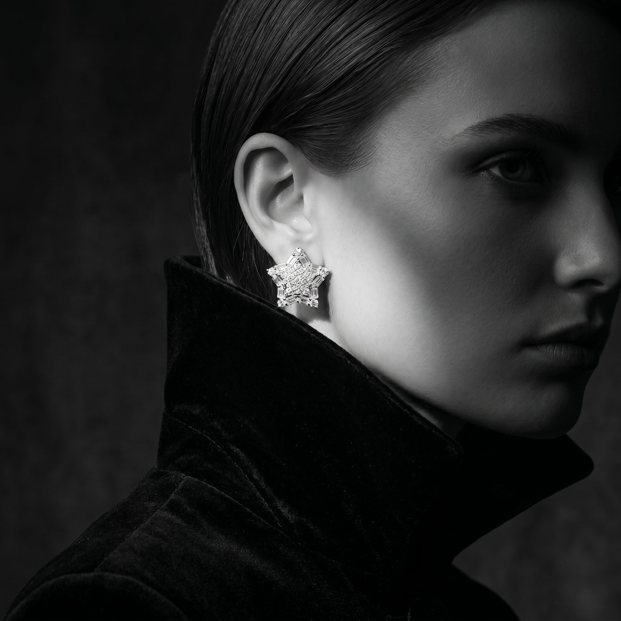 Stellara Radiance Star Stud Earrings