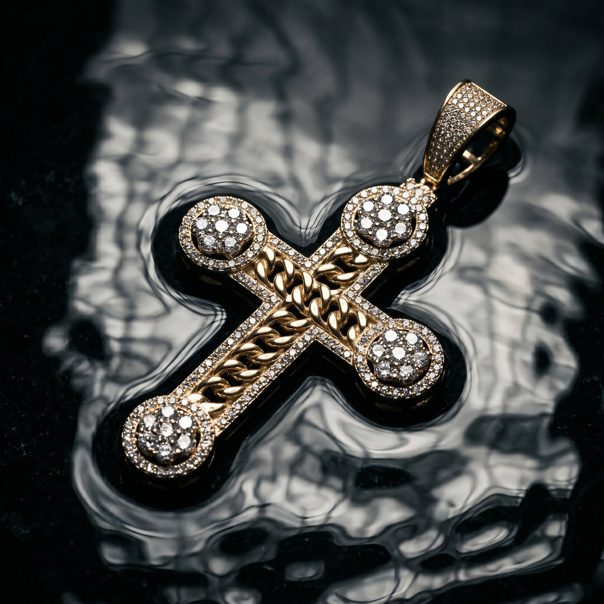 Imperial Radiance Cross Pendant