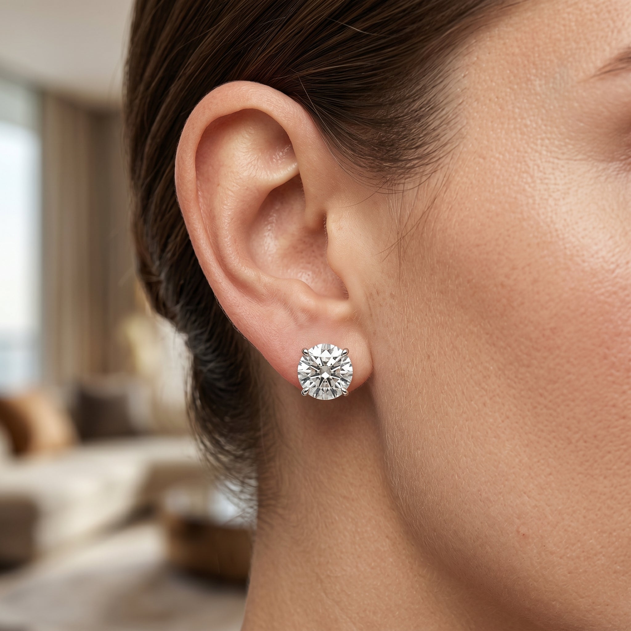 Monarch Radiance Round Stud Earrings