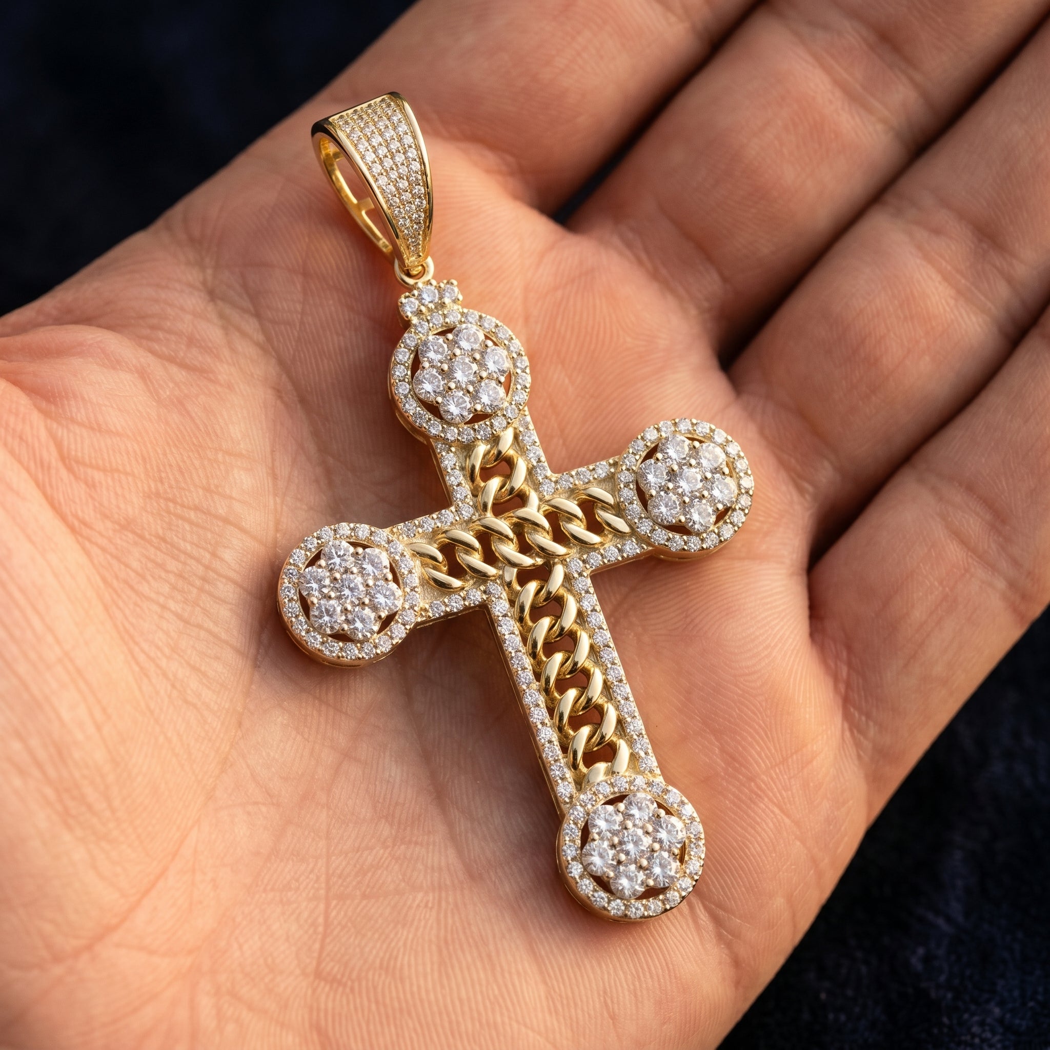 Imperial Radiance Cross Pendant