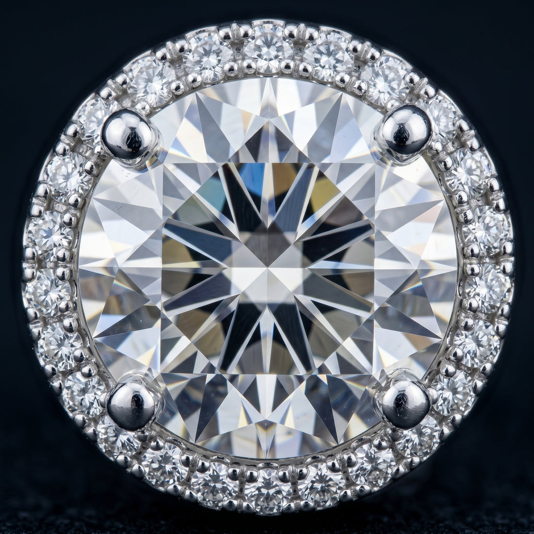 The Aurora Grand Halo Stud Earrings
