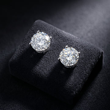The Aurelia Crown Solitaire Studs
