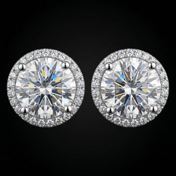 The Aurora Grand Halo Stud Earrings