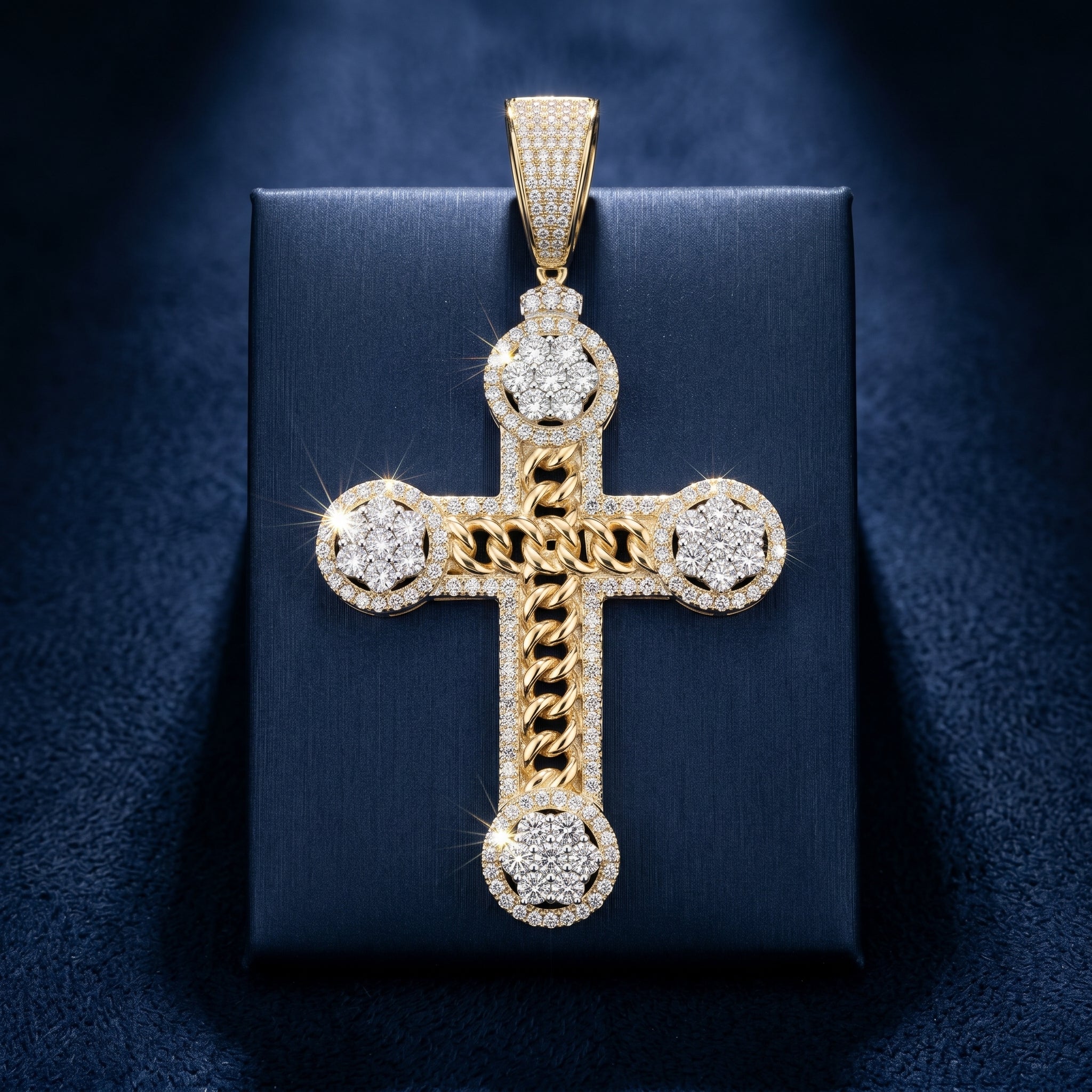 Imperial Radiance Cross Pendant