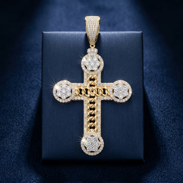 Imperial Radiance Cross Pendant