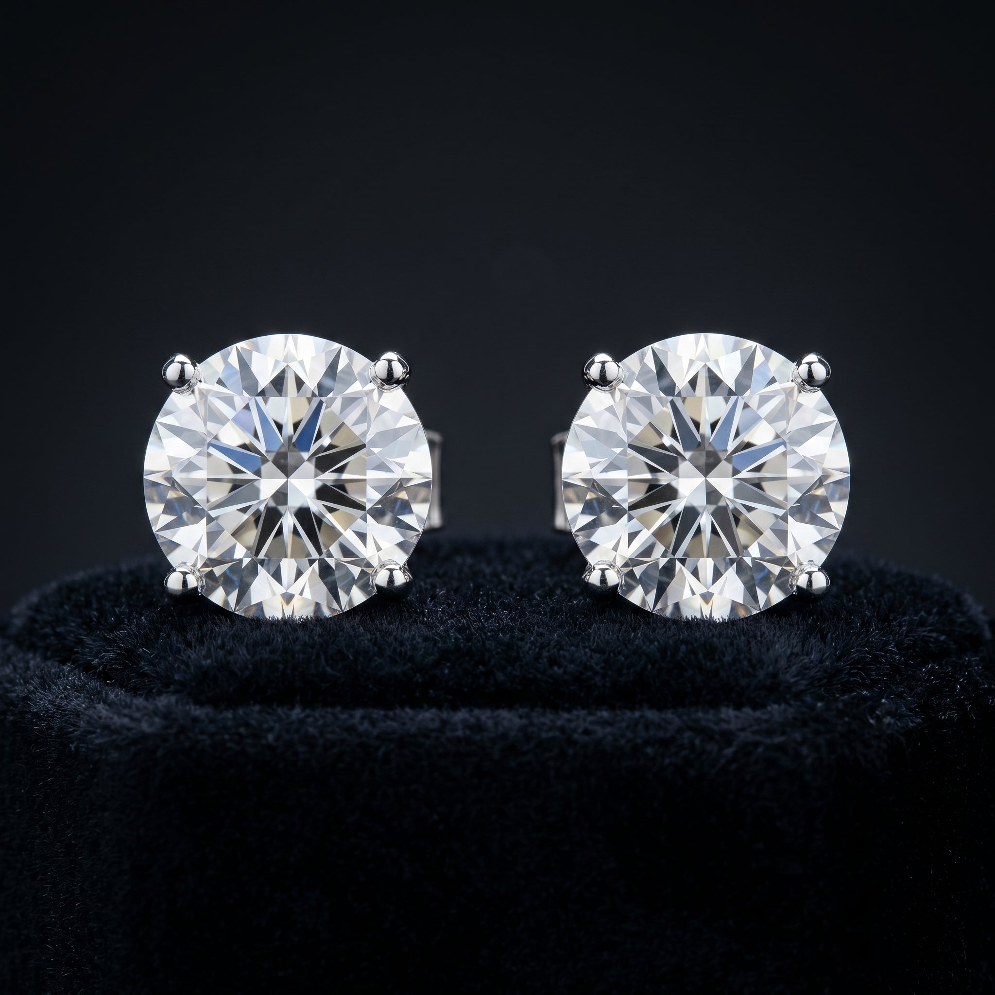 Monarch Radiance Round Stud Earrings