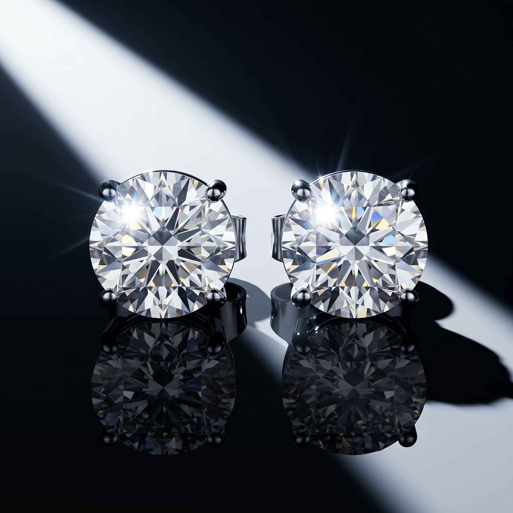 Monarch Radiance Round Stud Earrings