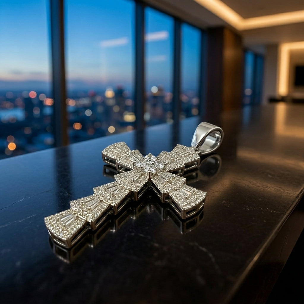 The Aurelius Radiant Cross Pendant