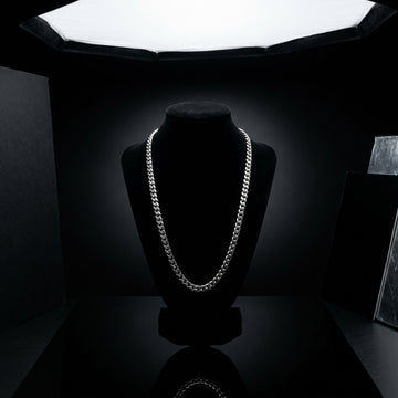 Diamond-Cut 925 Silver Rope Chain with Gold Coating