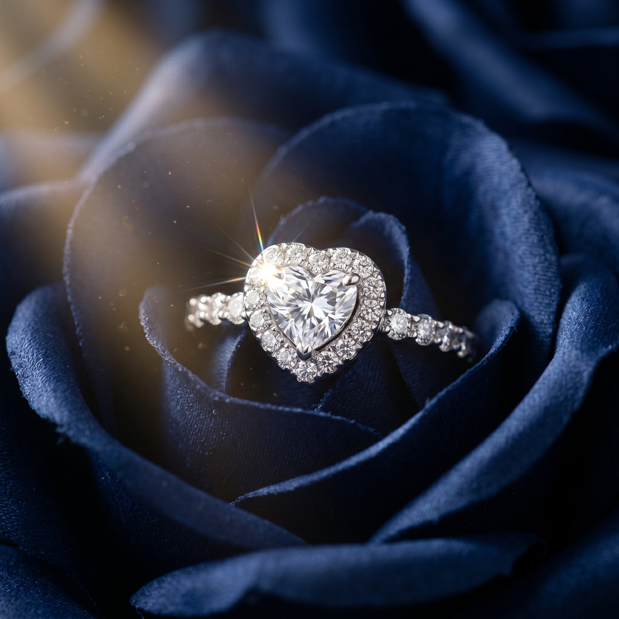 The Aurora Halo Signature Ring
