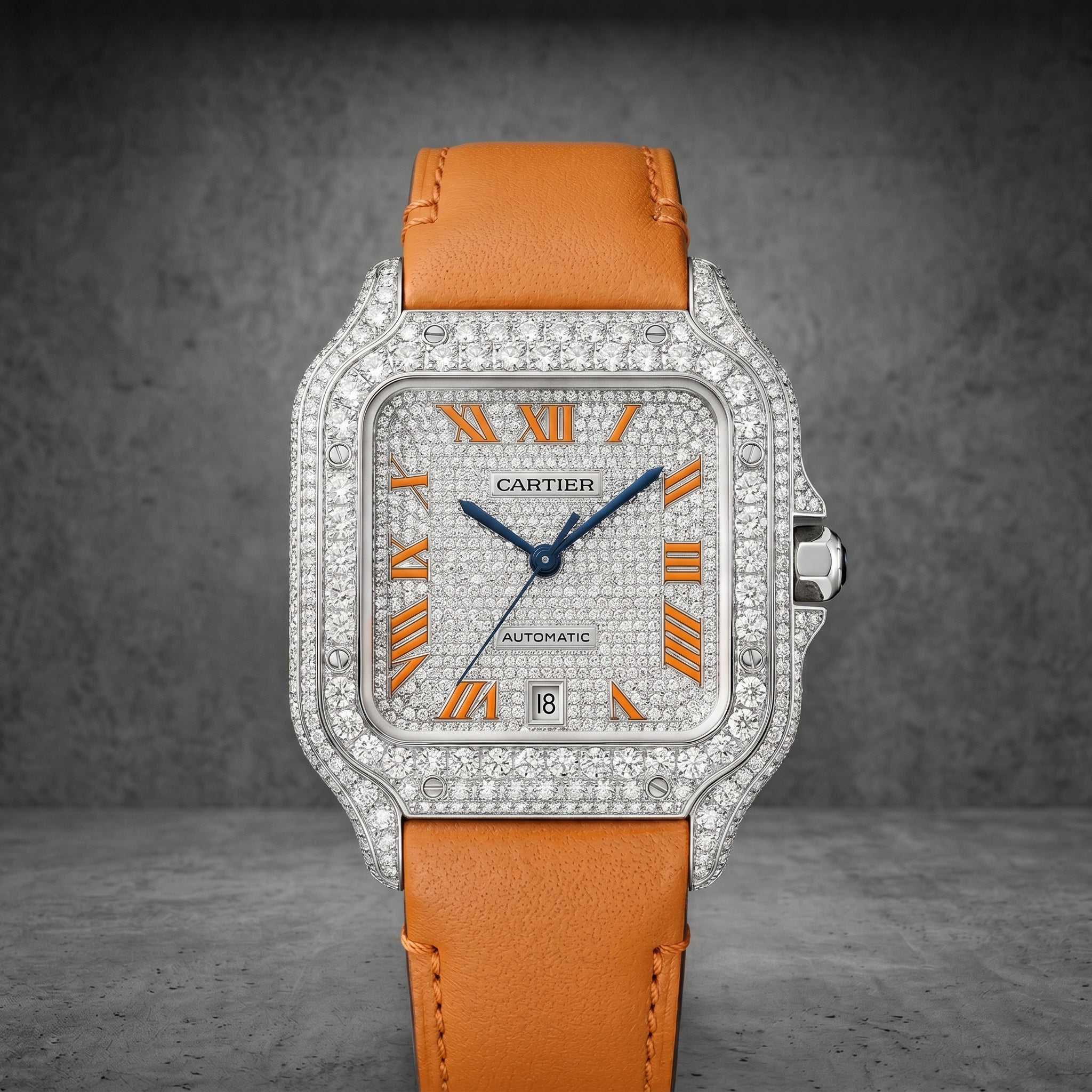 The Santos Noir Emerald Diamond Edition Timepiece