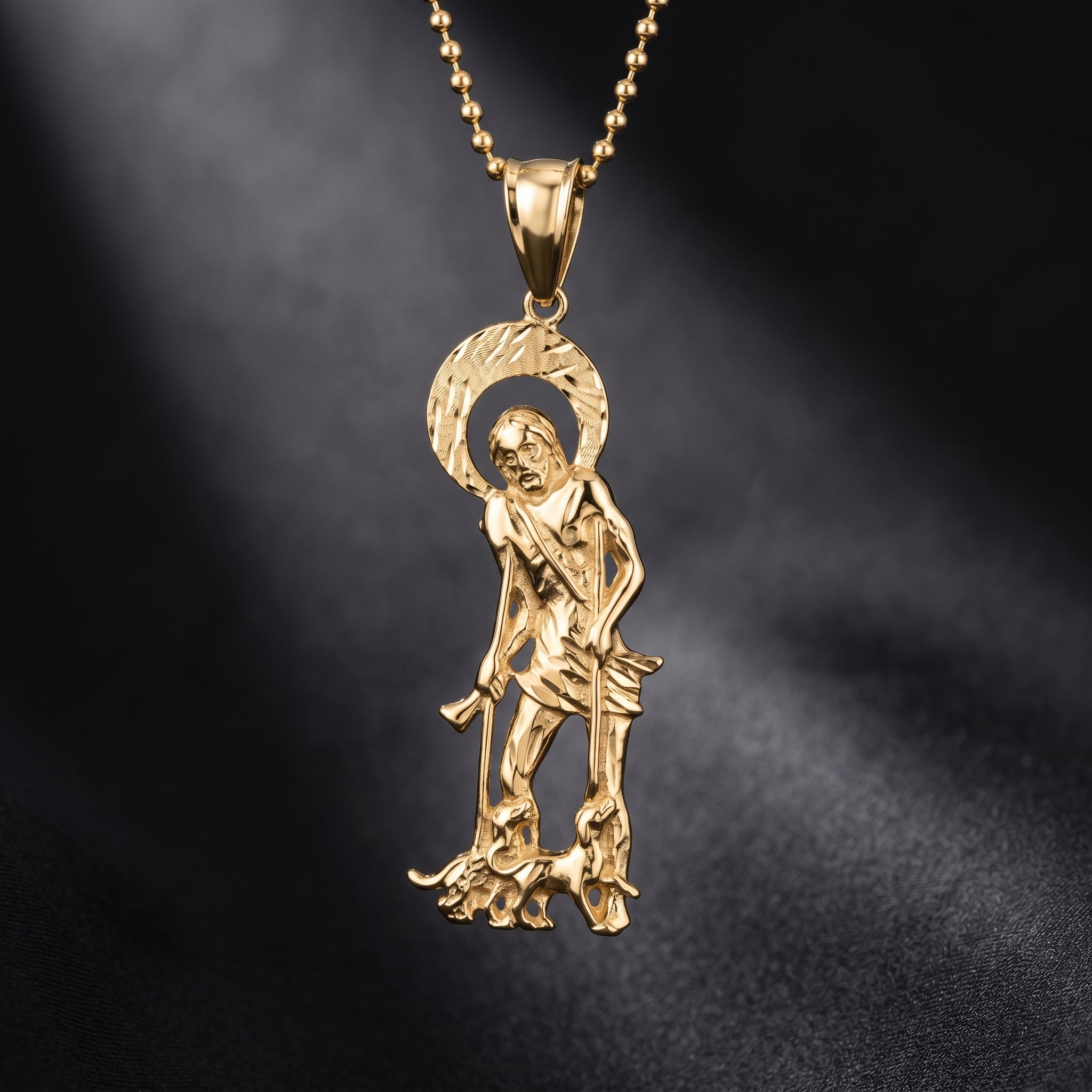 Sanctum Halo Silver Devotional Pendant
