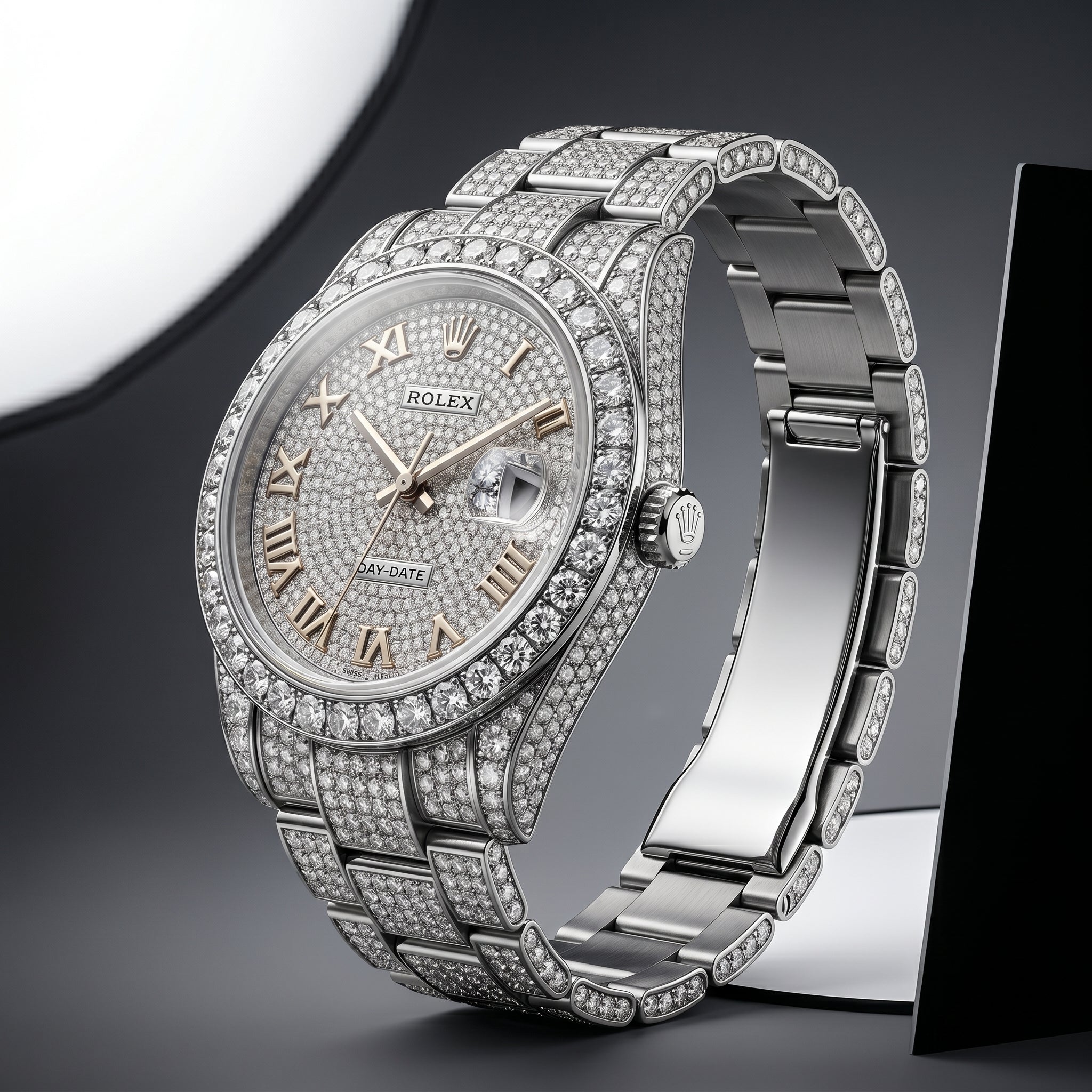 The Datejust Frostbite Roman Diamond Bustdown Timepiece