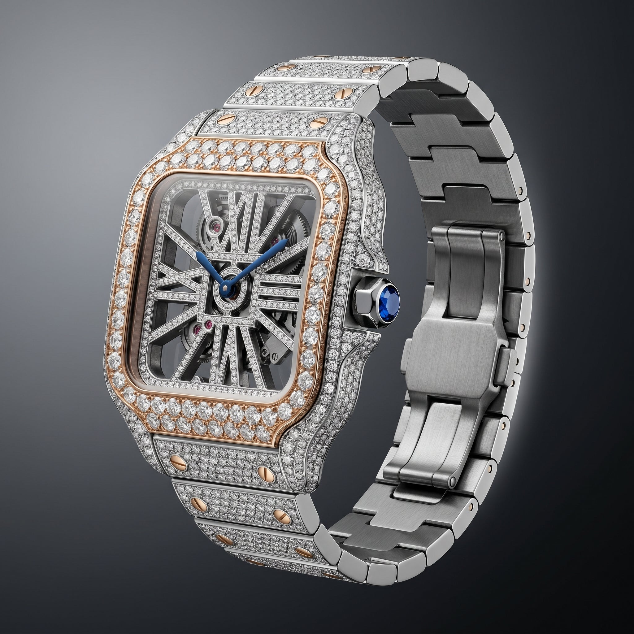 The Santos de Cartier Nocturne Skeleton Timepiece